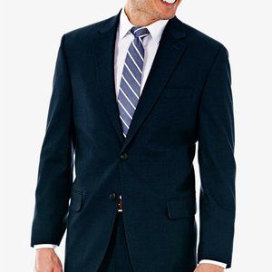 J.M. Haggar Men’s Classic/Regular Fit Stretch Sharkskin Suit Jacket